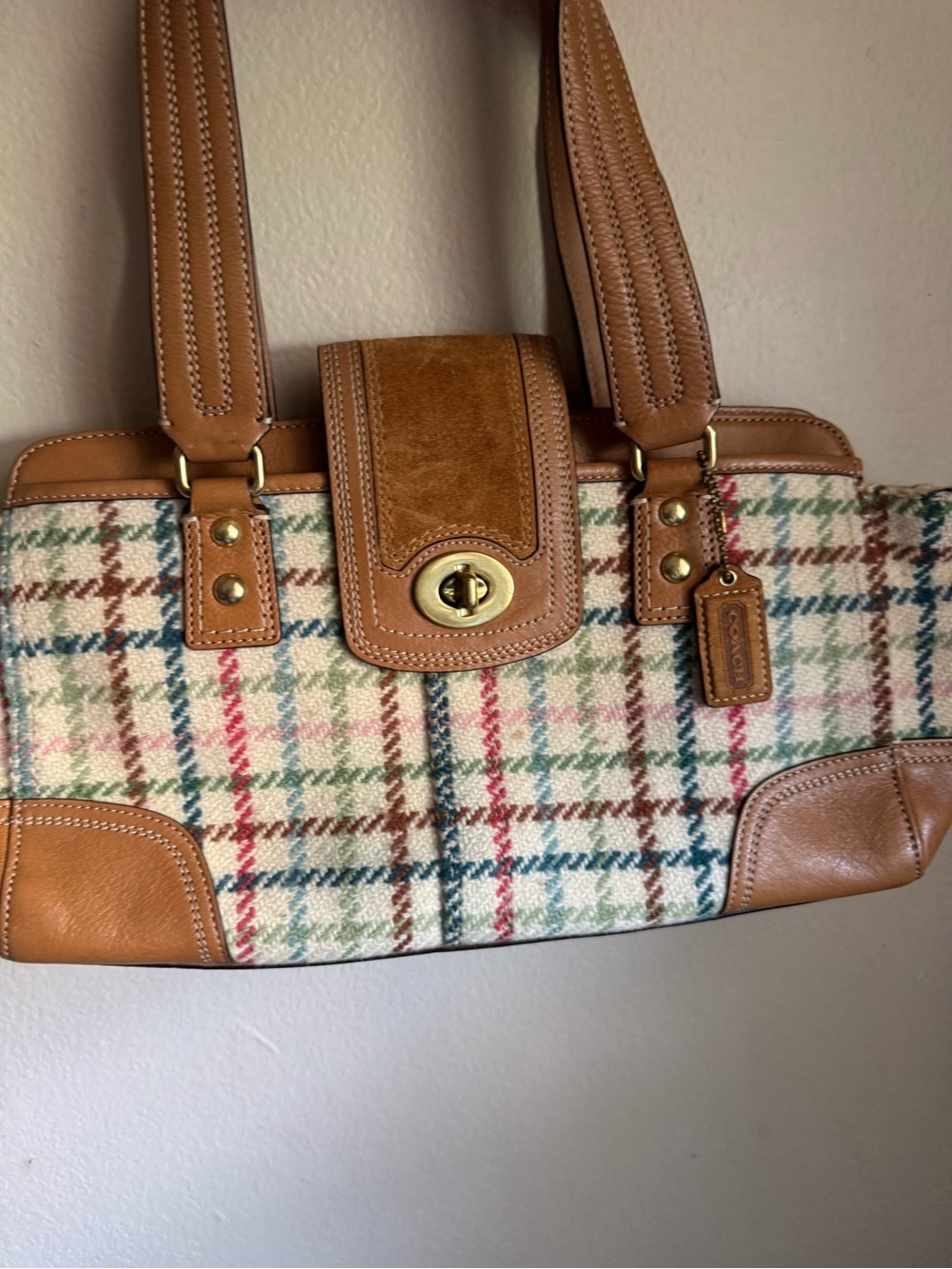 Coach Hampton tattersall bag - Picture 3 of 12